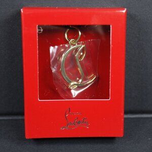 Christian Louboutin Gold Initials Charm for Necklace or Bracelet Limited Edition